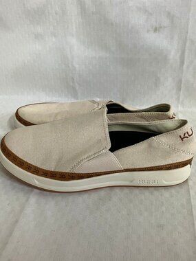 Kuru Roam Alta Sneakers Shoes Men's Size 10 Beige Slip-On Casual Comfort Walking